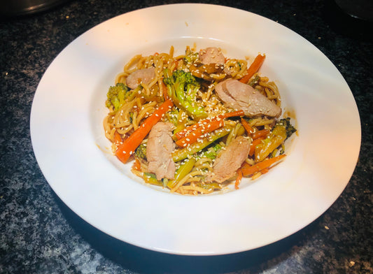 Pork Fillet Teriyaki with Egg Noodle - 1kg